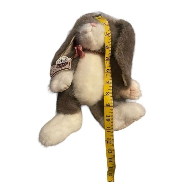New Boyds Bears Gray Brown Bunny Rabbit Plush Toy Soft Stuffed Animal Small - Picture 5 of 16